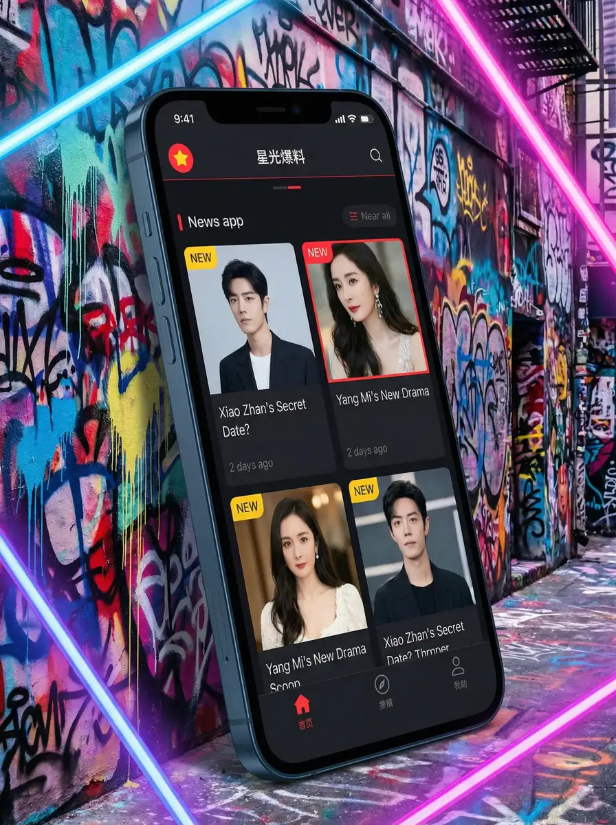 明日的与一 APP界面展示 - 掌上吃瓜神器